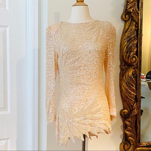 Vintage Dresses & Skirts - VINTAGE JOVANI SEQUINED DRESS
